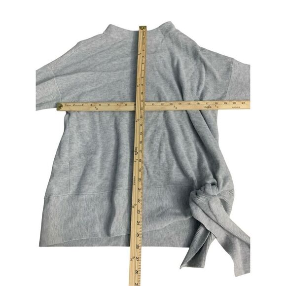 STUNNING CHICO'S Woman's Sweater W/ Tie At Bottom Gray Crew Neck Retail $109 Si - Picture 11 of 11